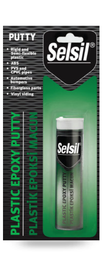 SELSİL 2 BİLEŞENLİ PLASTİK YAPIŞTIRICI EPOKSİ MACUN - 57GR