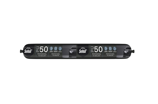 SELSİL PU MASTİK 50 SHORE 600ML - (SİYAH)