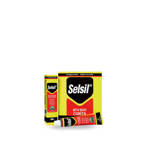 SELSİL RTV SIVI CONTA SİLİKON TÜP - 50 ML KIRMIZI