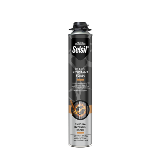 SELSİL B1 YANGINA DAYANIKLI KÖPÜK - 750ML TABANCALI