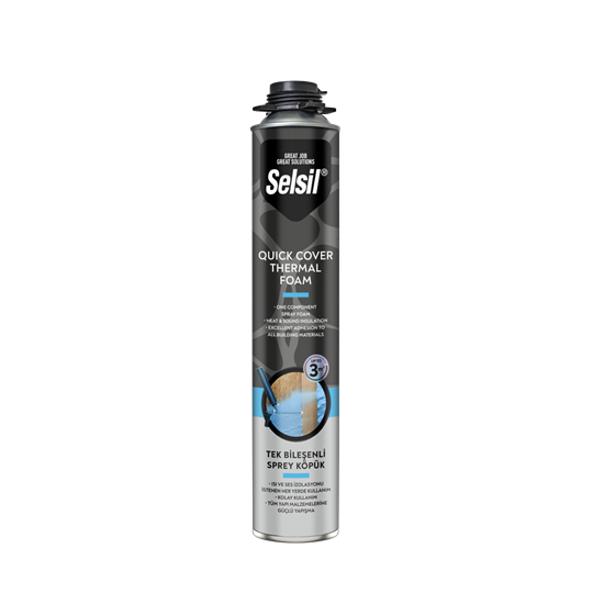 SELSIL QUICK COVER FOAM (TEK BILESENLI SPREY KOPUK) 850 ML/930 GR TABANCALI